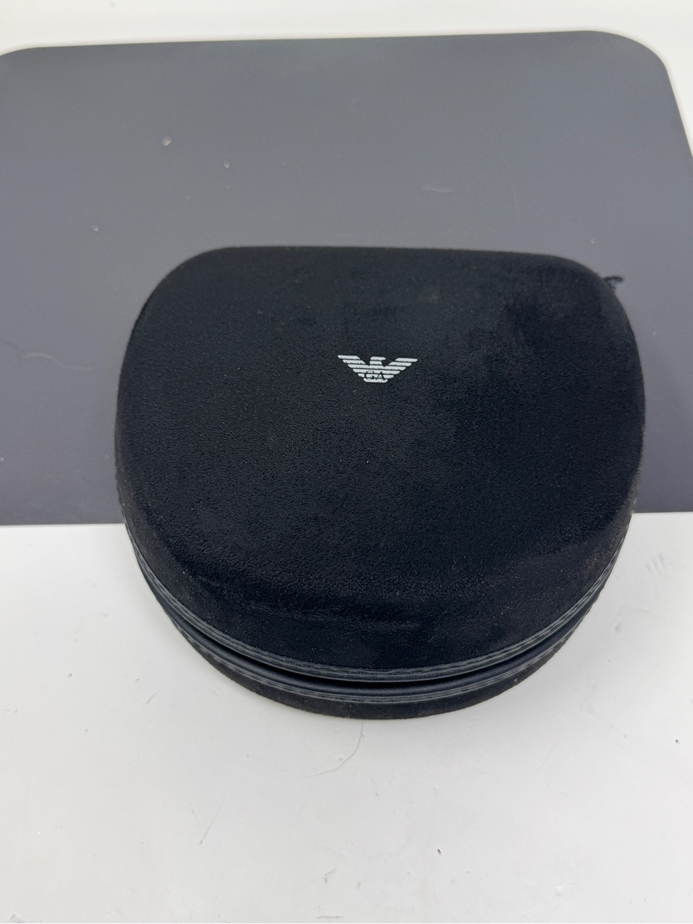 Giorgio Armani sunglasses case and pouch with box.